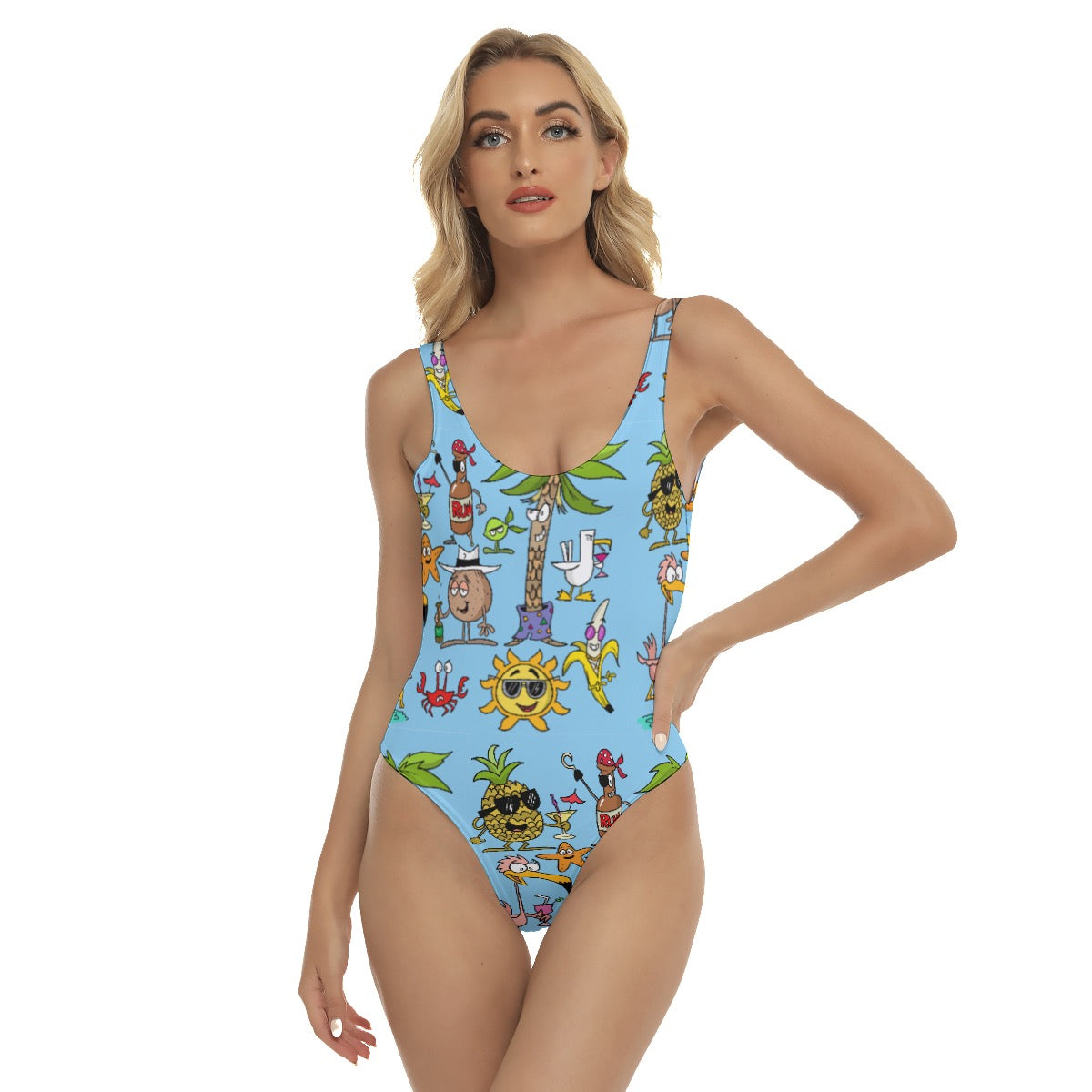 Beach Party All-Over Print Women's One-piece Swimsuit