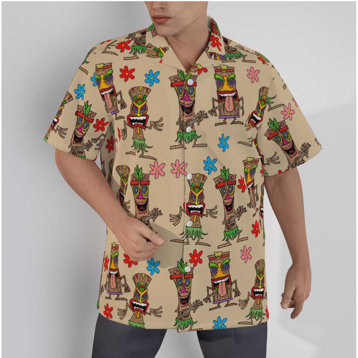 Tiki Tan Hawaiian Shirt