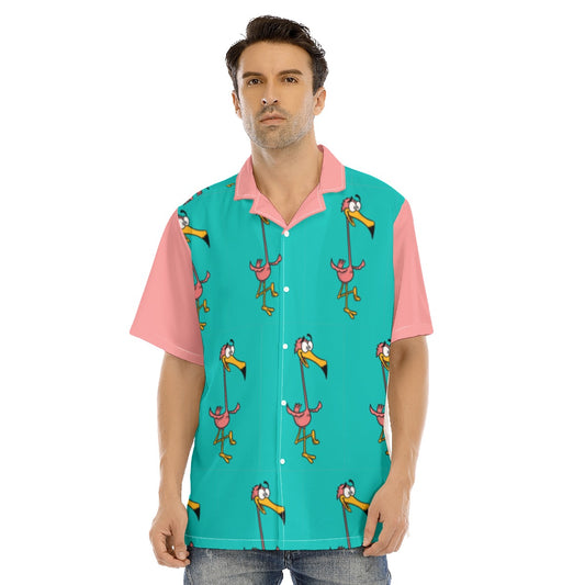 Flamingo Design Hawaiian shirt